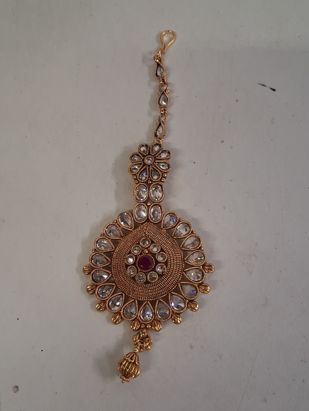 NWT Traditional Gold Indian Maang Tikka